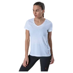 Performance Athl V-Neck Ss Tee White