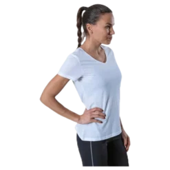 Performance Athl V-Neck Ss Tee White