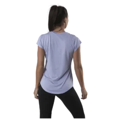 Performance Heather Cat Tee Purple