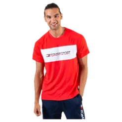 Performance Mesh Tee Red