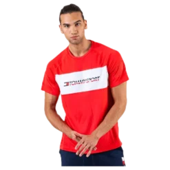 Performance Mesh Tee Red