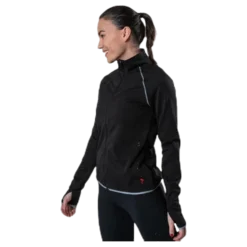 Performance Run Brushed Ls Zip Black
