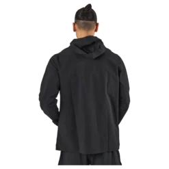 Performance Woven Zip-Up Jacket Black