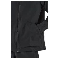 Performance Woven Zip-Up Jacket Black