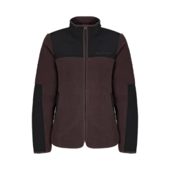 Phoebe Pile Jacket Seal Brown