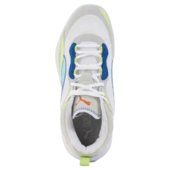 Playmaker Jr Puma White-mint-victoria Blue