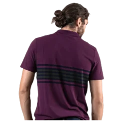 Plus Stripe Polo Blue