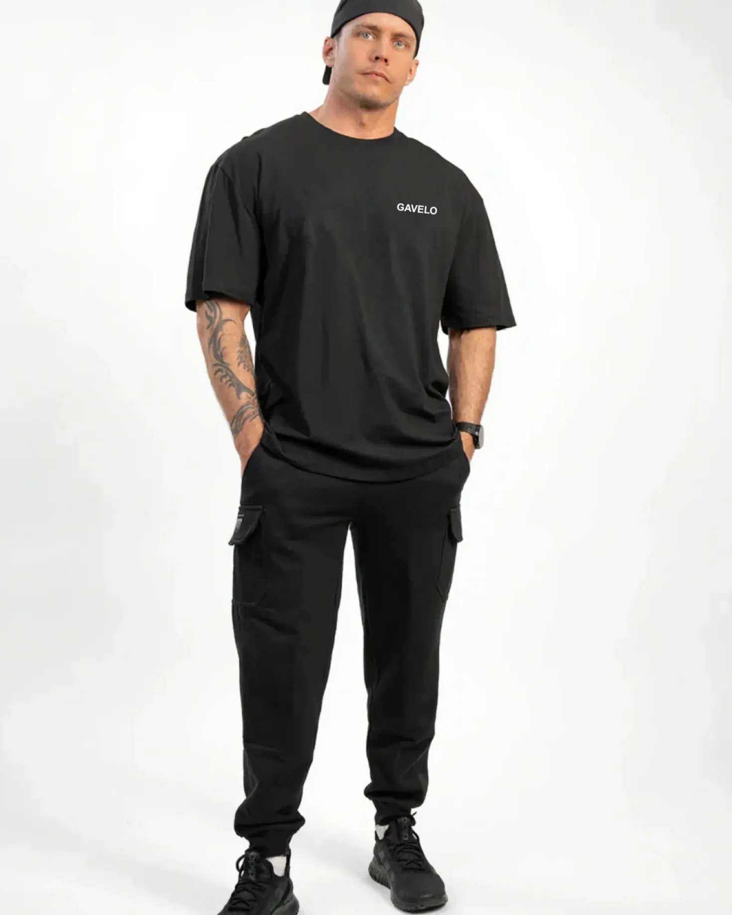 Power Oversize Tee Black