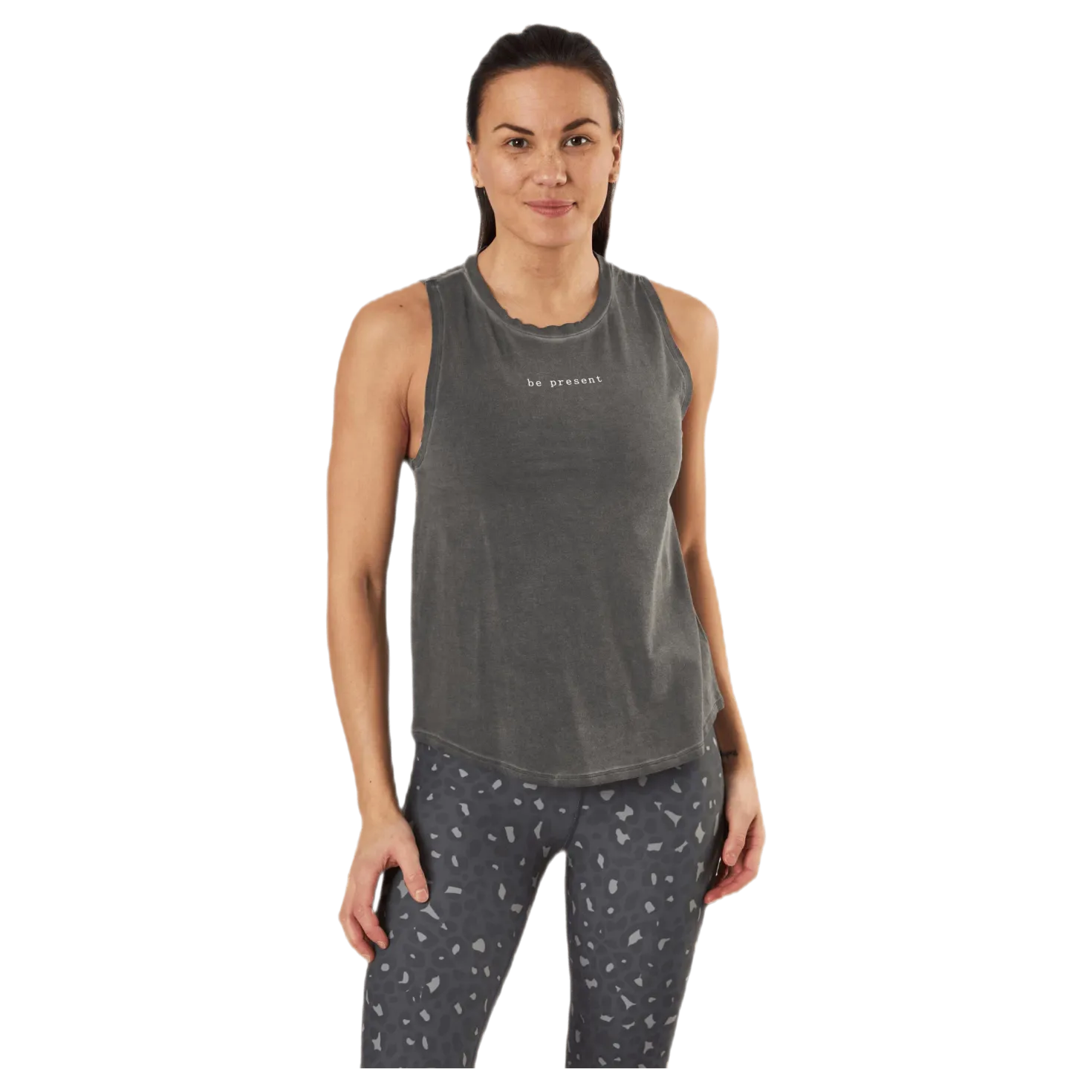 Present Tank Top Black/Grey