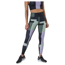 Printed Sport Tights Green