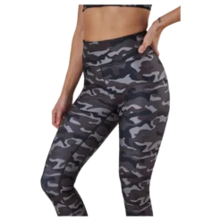 Printed Sport Tights Grey