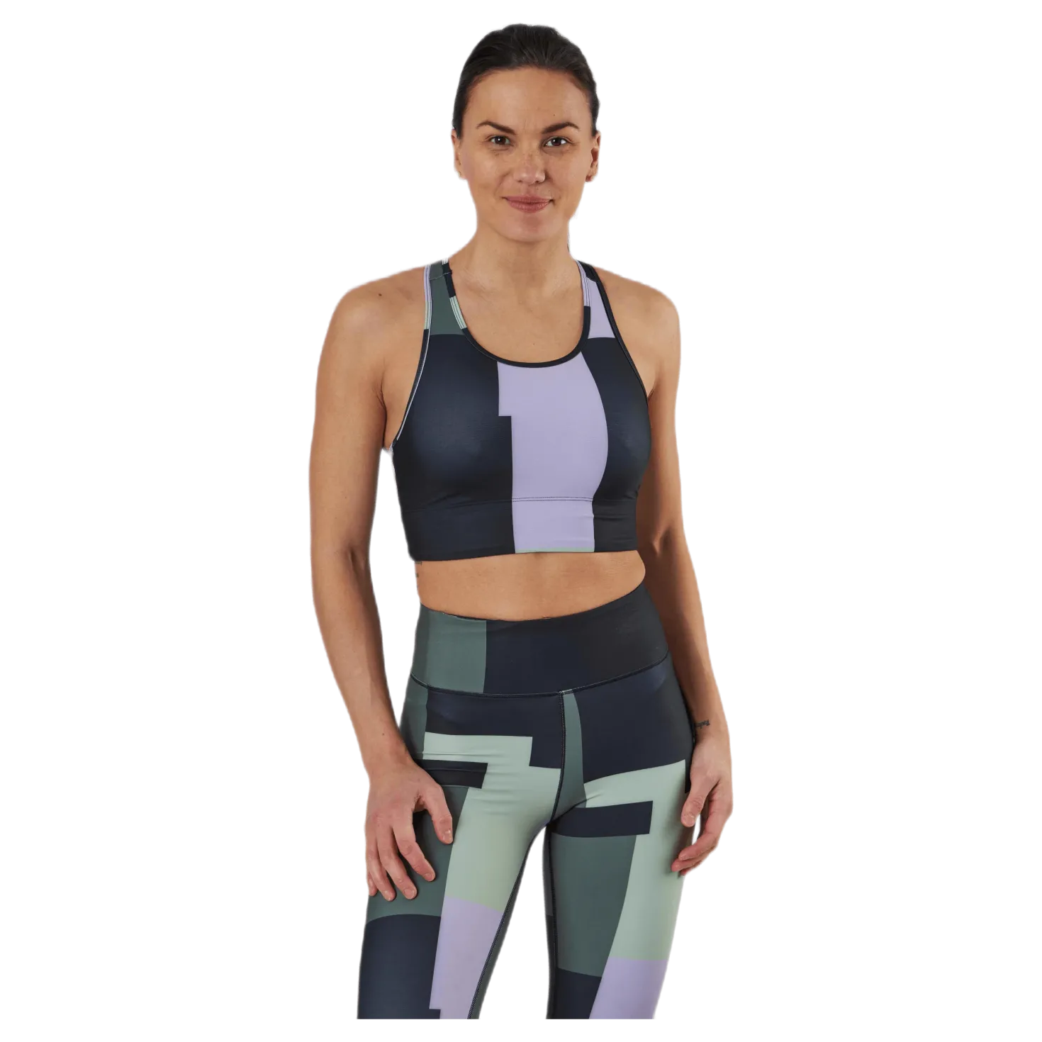 Printed Sport Top Green
