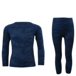 Print Merino Set Blue