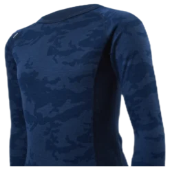 Print Merino Set Blue