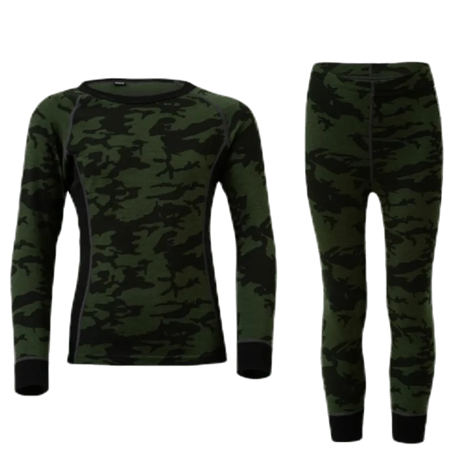 Print Merino Set Green
