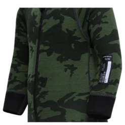 Print Merino Wool Overall Green