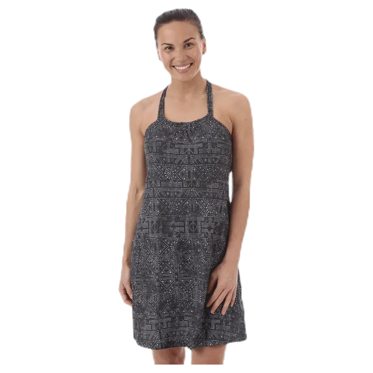 Pristine Dress Patterned/Black