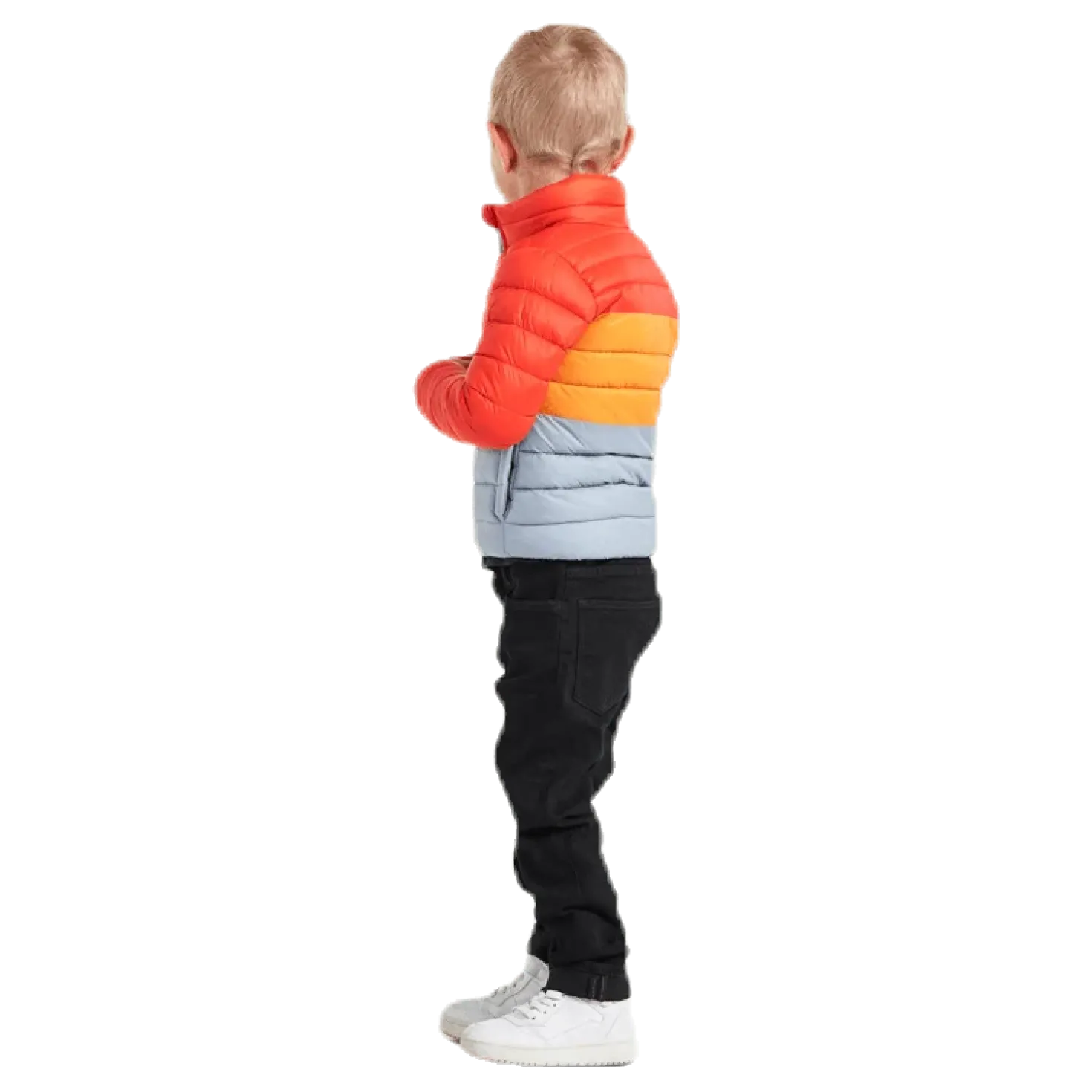 Puff Jacket Orange/Blue/Yellow