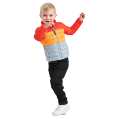 Puff Jacket Orange/Blue/Yellow