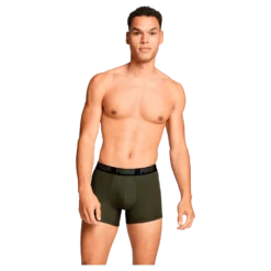 Puma Men Everyday Basic Boxer Forest Night Tonal