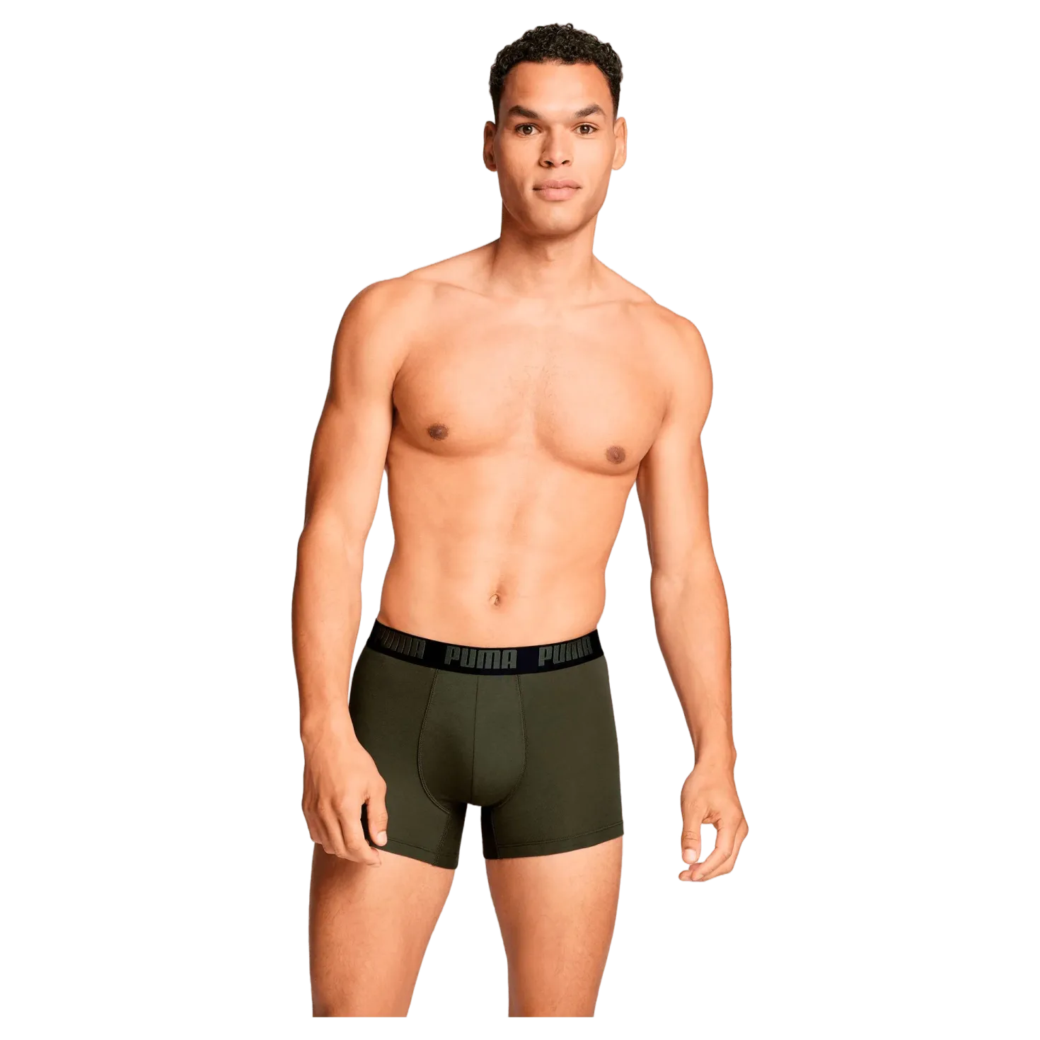 Puma Men Everyday Basic Boxer Forest Night Tonal