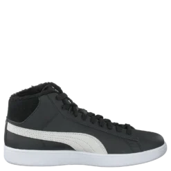 Puma Smash V2 Mid L Fur Jr Puma Black-puma White