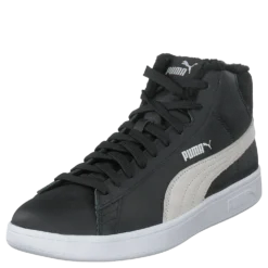 Puma Smash V2 Mid L Fur Jr Puma Black-puma White