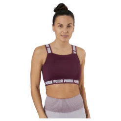 Puma Strong Crop Top Grape Wine