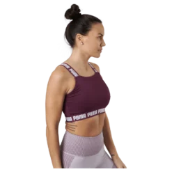 Puma Strong Crop Top Grape Wine