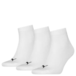 Puma Unisex Quarter Plain 3p White