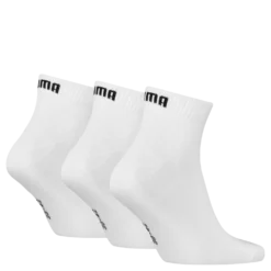 Puma Unisex Quarter Plain 3p White