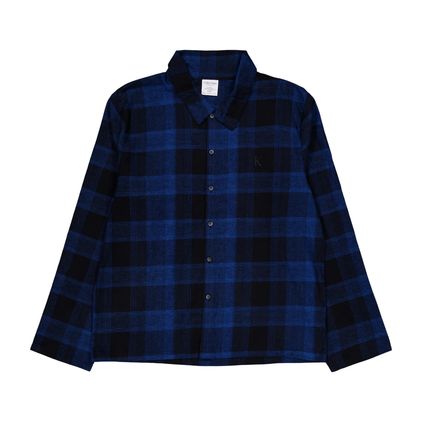 Pure Flannel L/s Button Down Black