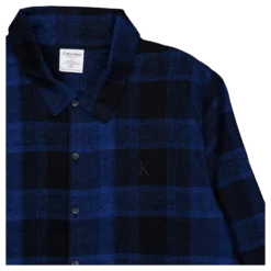 Pure Flannel L/s Button Down Black