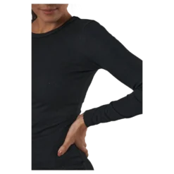 Quinn Rib Dress Black