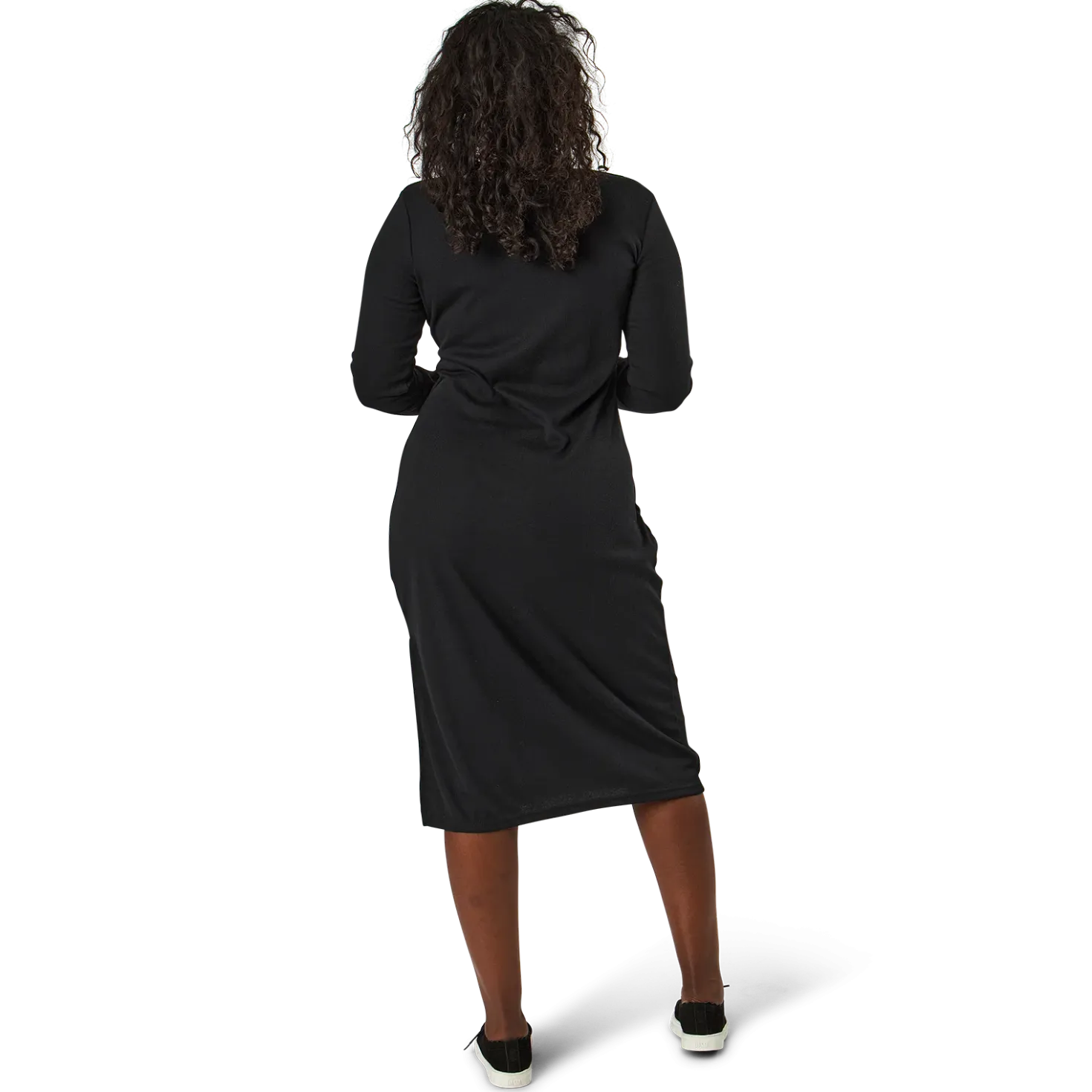 Quinn Rib Dress Black