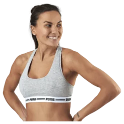 Racer Back Top Grey