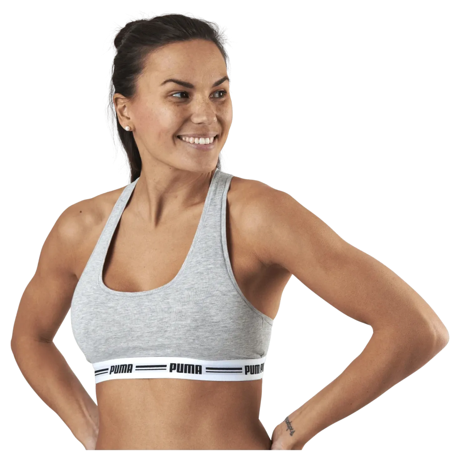 Racer Back Top Grey