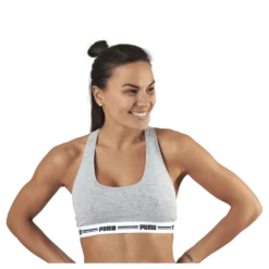 Racer Back Top Grey