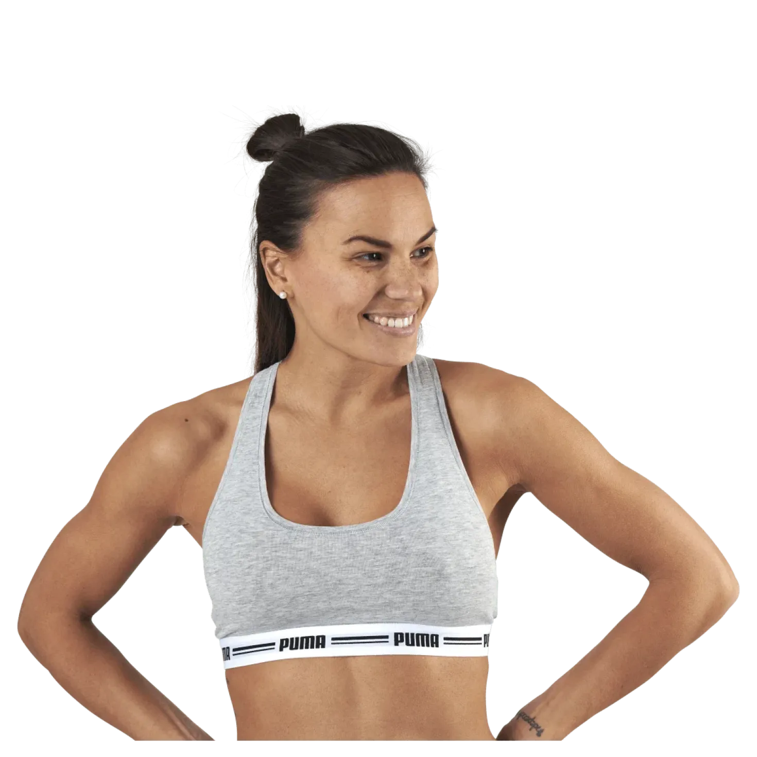 Racer Back Top Grey
