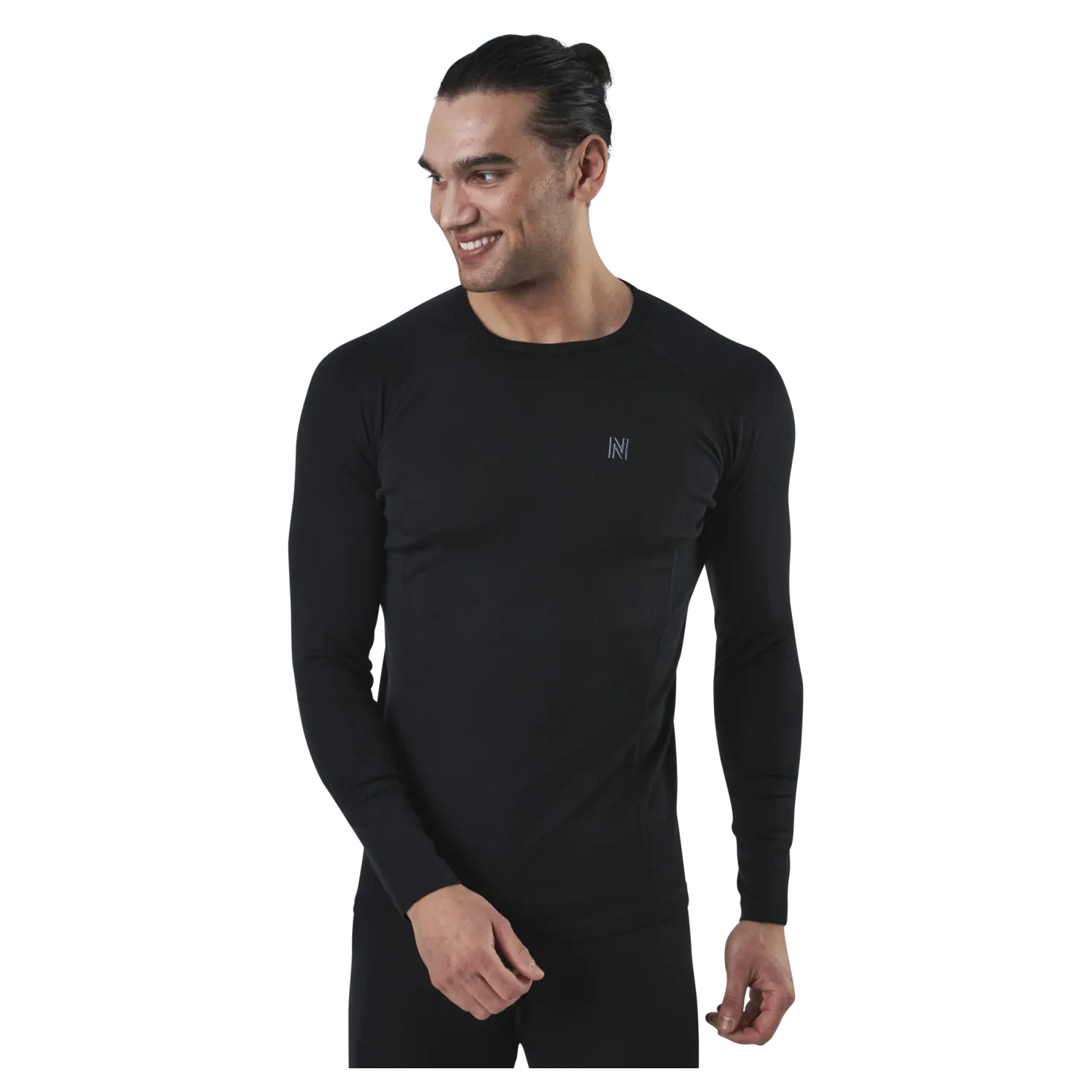 Ragnar Long Sleeve Base Layer 100% Merino Wool Black