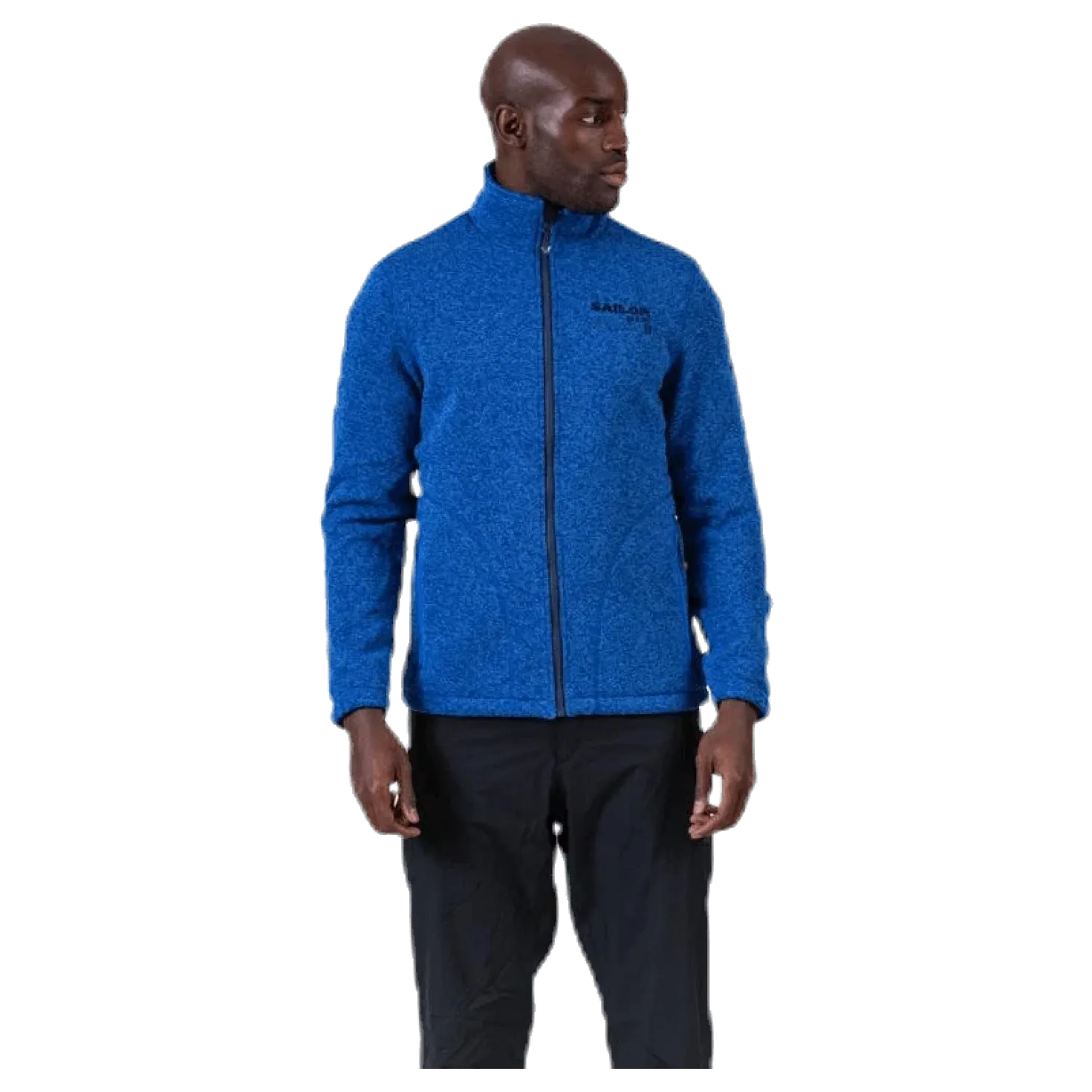 Ralf Melange Fleece Jacket w. Windproof Lining Blue