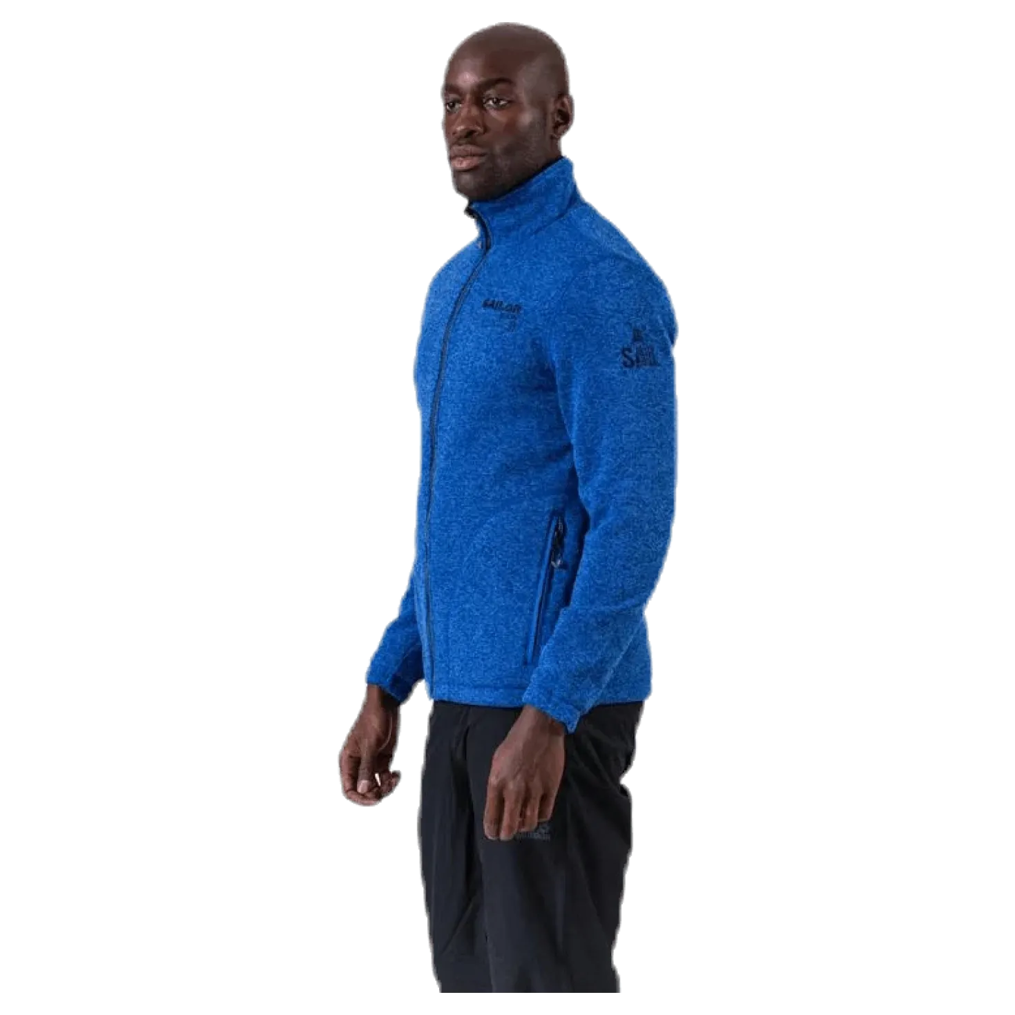 Ralf Melange Fleece Jacket w. Windproof Lining Blue