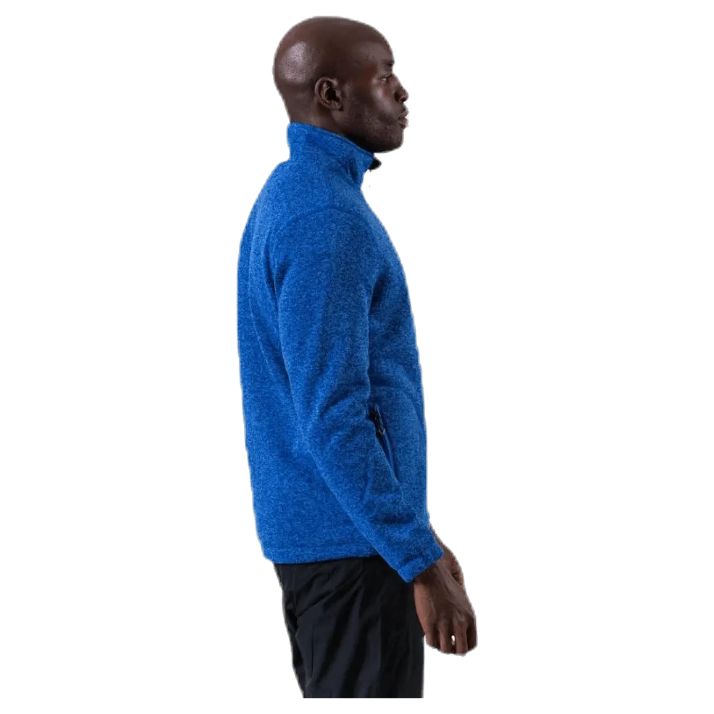 Ralf Melange Fleece Jacket w. Windproof Lining Blue
