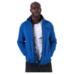 Ralf Melange Fleece Jacket w. Windproof Lining Blue