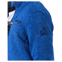 Ralf Melange Fleece Jacket w. Windproof Lining Blue