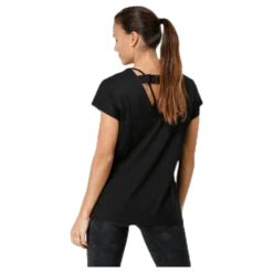 Raw Elastic Tee Black