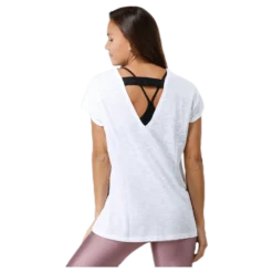 Raw Elastic Tee White