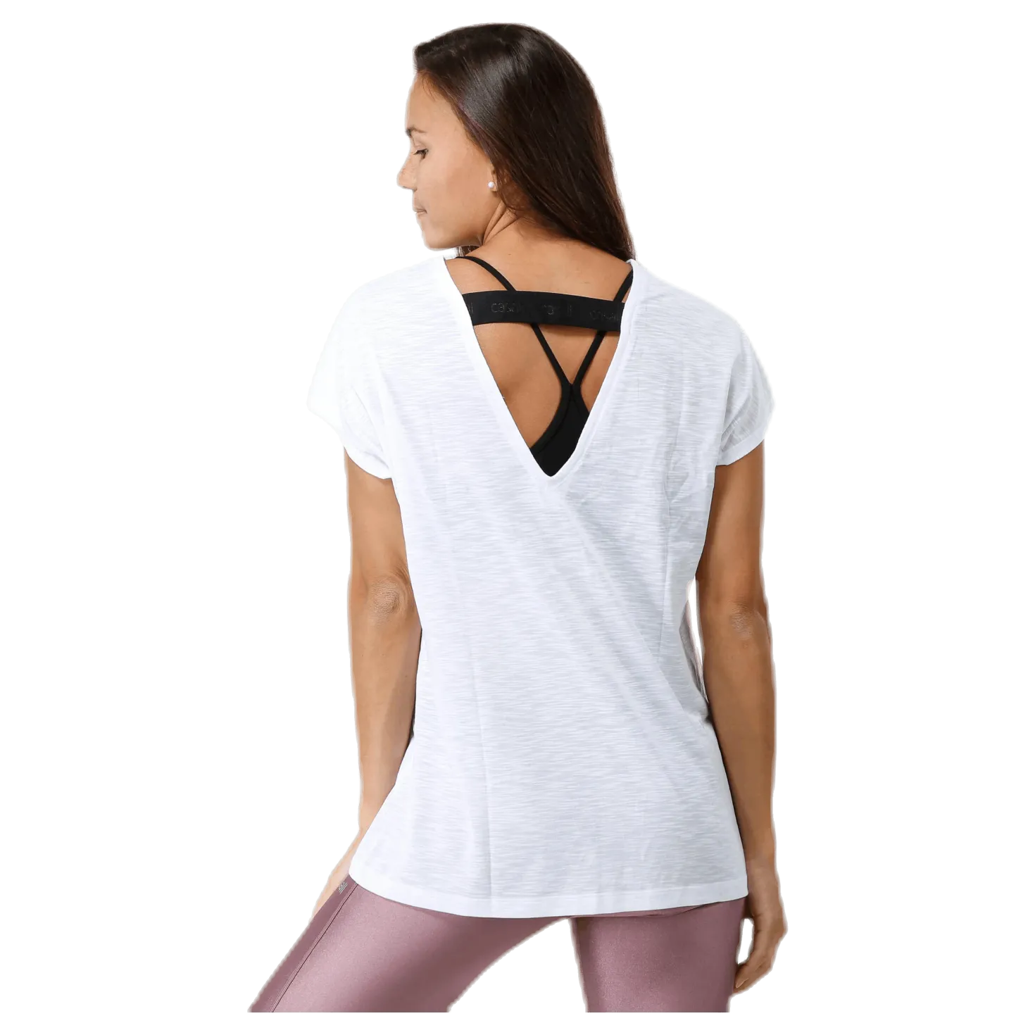 Raw Elastic Tee White
