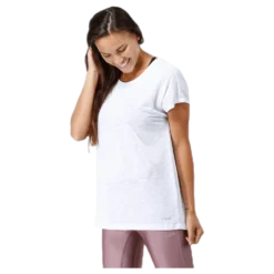 Raw Elastic Tee White