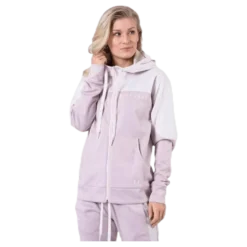Recover Knit FZ Hoodie Pink